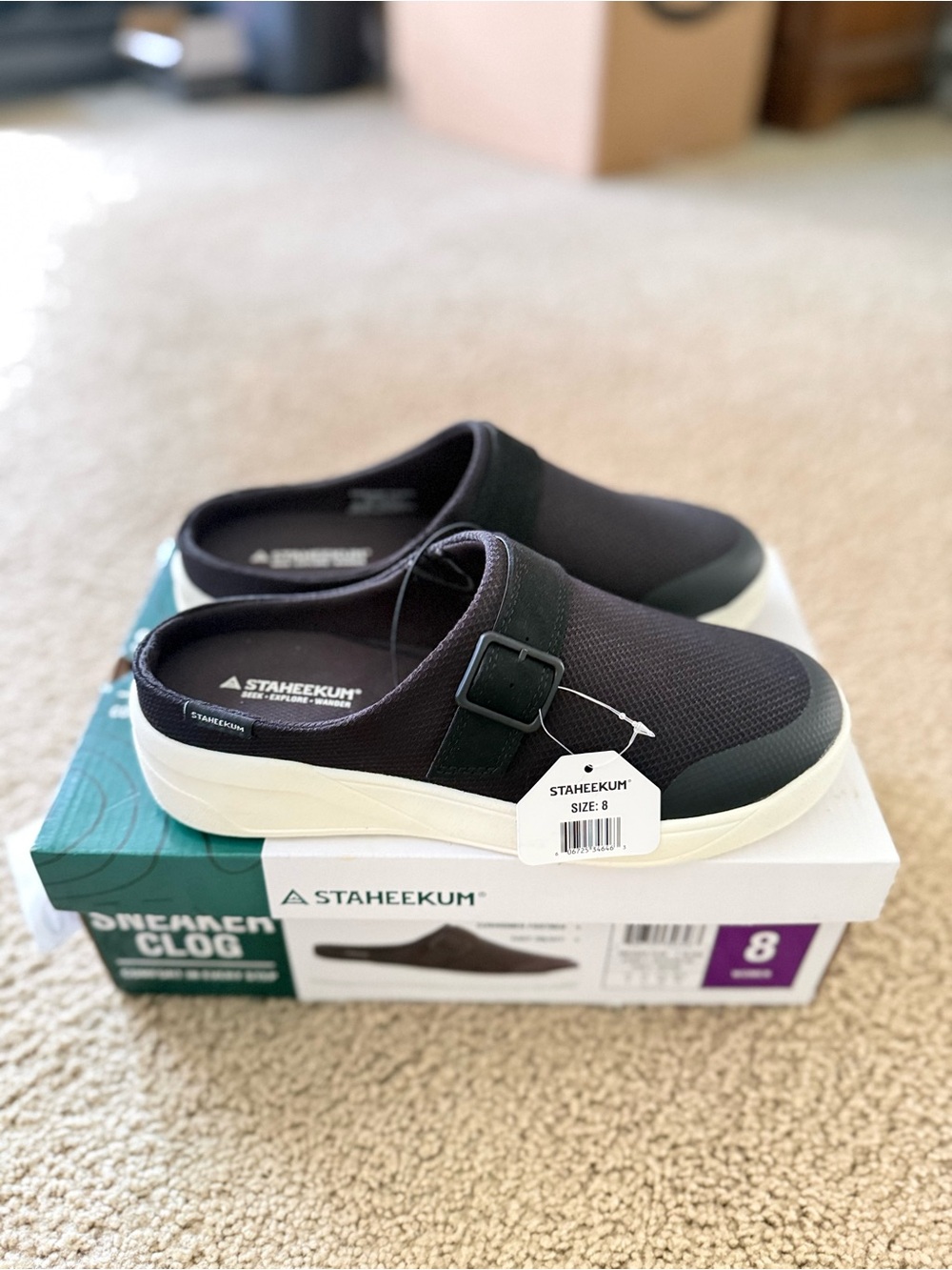Women’s Black Slip-On Clog Mule